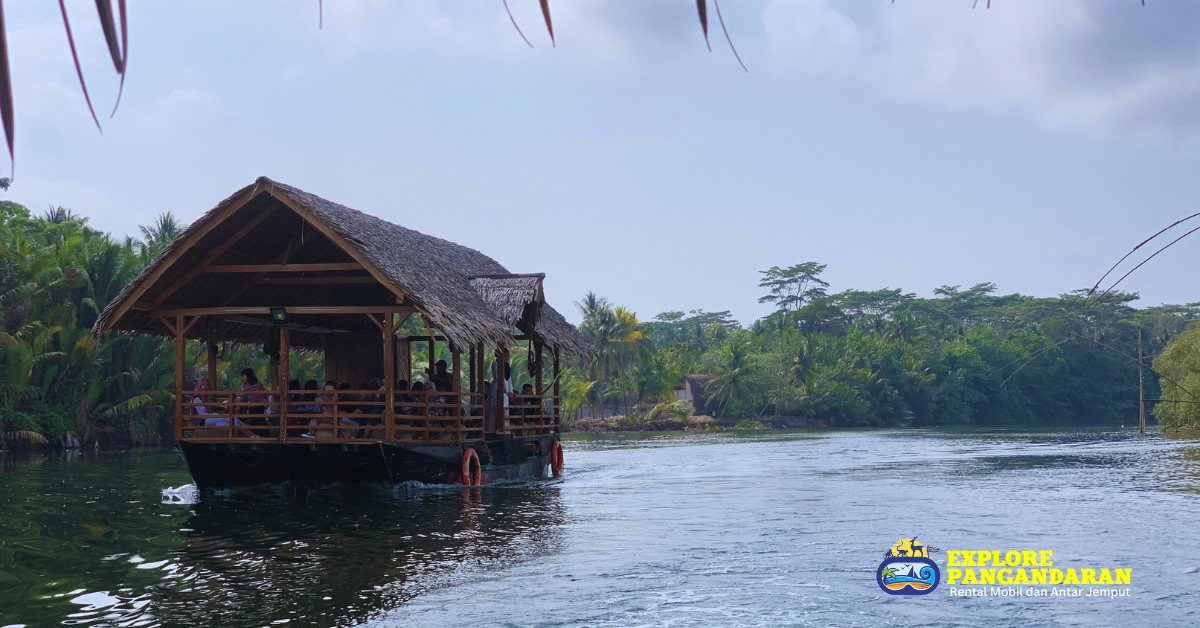 wisata perahu jelajah sungai cijulang dari batu karas ke laguna bojong salawe