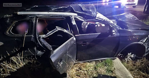 Accident la Zidul Morții. Tânăr de 18 ani rănit în mașina făcută țăndări