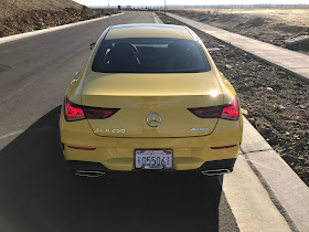 Rear view of 2020 Mercedes-Benz CLA250 4MATIC