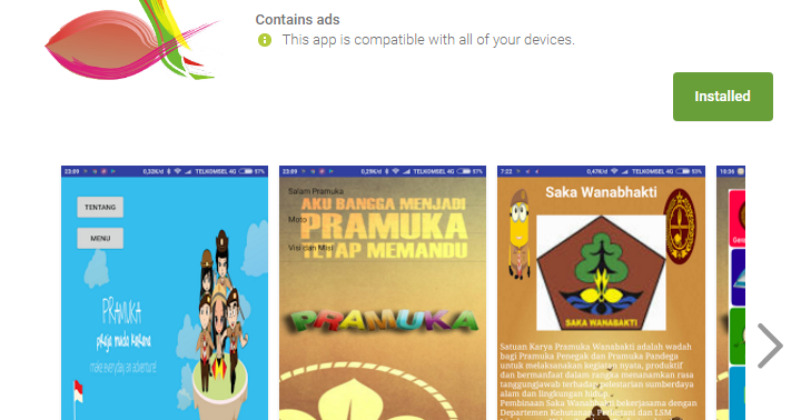 Aplikasi Android Untuk Pembelajaran Pramuka