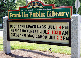 Franklin Public Library schedule for the week
