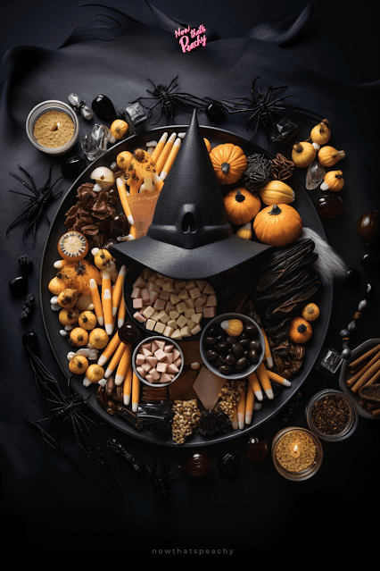 Witches Hat Candy Snack Platter for your Halloween Guests