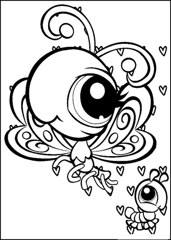 Desenhos para colorir Littlest Pet Shop