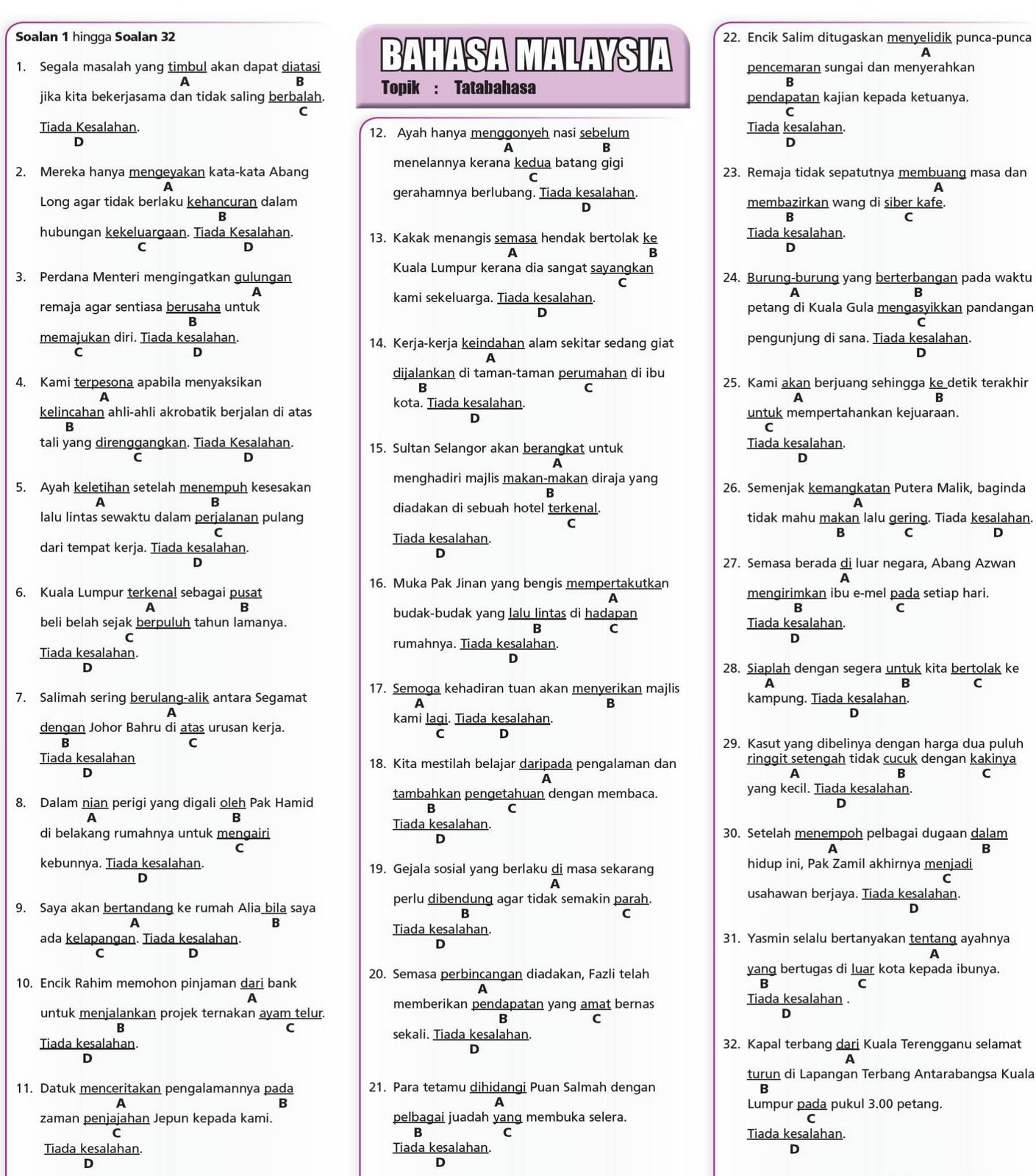 Soalan Ulangkaji Geografi Spm - Contoh Enak