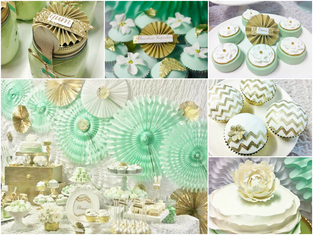 Little Big Company The Blog Mint  and Gold Party  by 