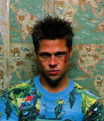 brad pitt fight club. rad pitt fight club pics.