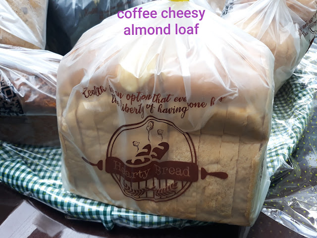 Coffee cheesy almond loaf, Php 250