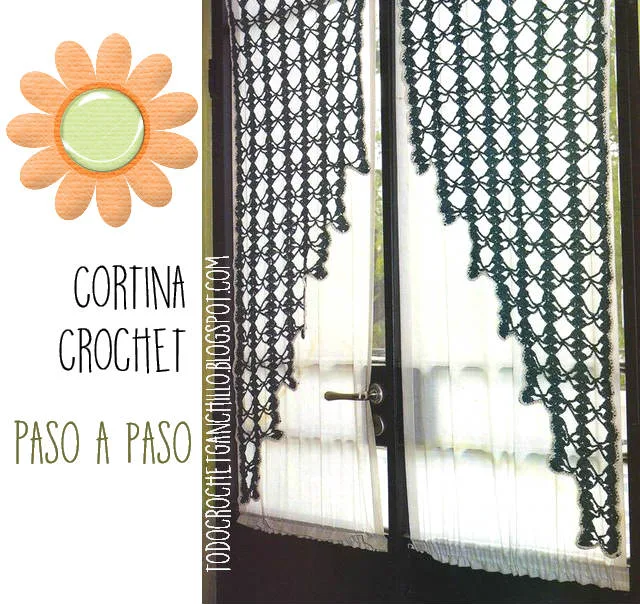 Cómo tejer una cortina paso a paso con crochet