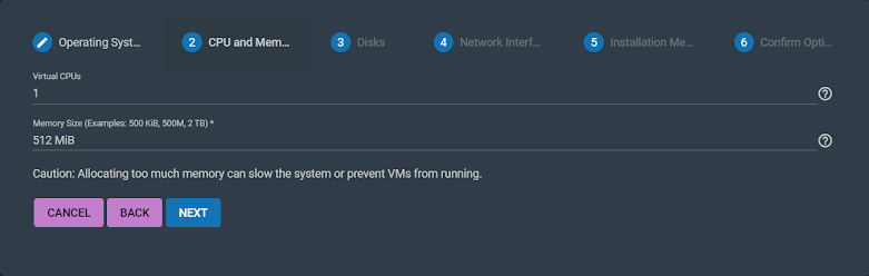 FreeNas Virtual Machine Step 2