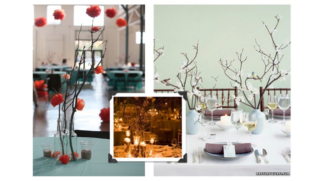 How to have rad nonfloral wedding center pieces