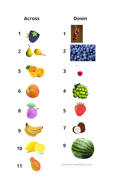 Fruits for the crossword