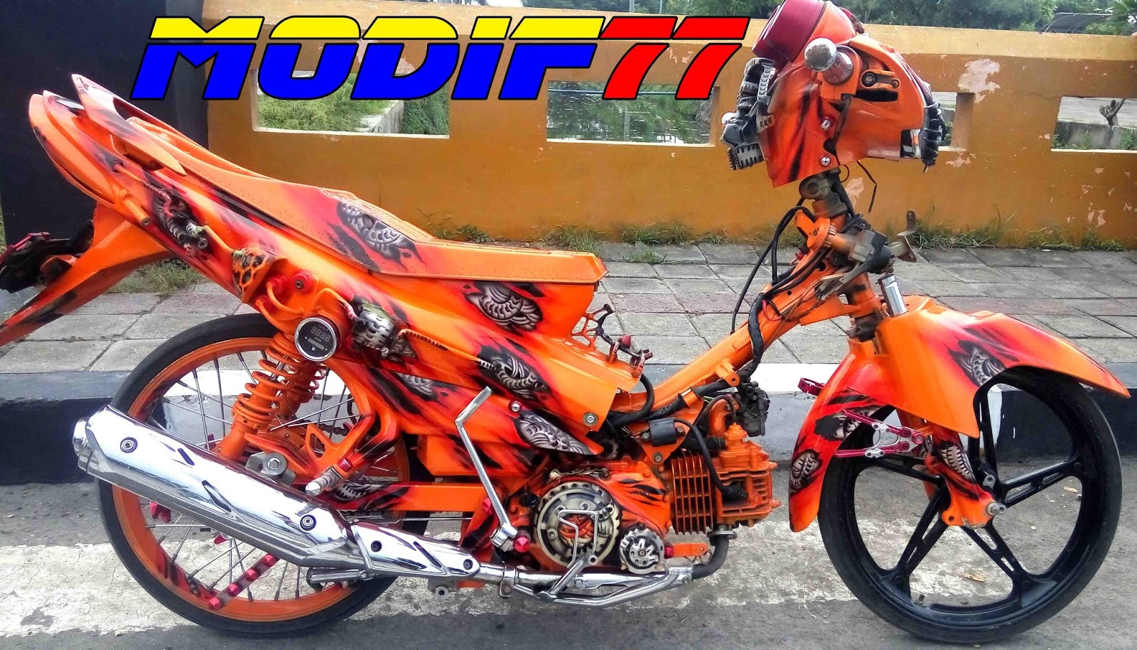 Koleksi Modifikasi Motor Jupiter Z Orange Terlengkap Pojok Otomania