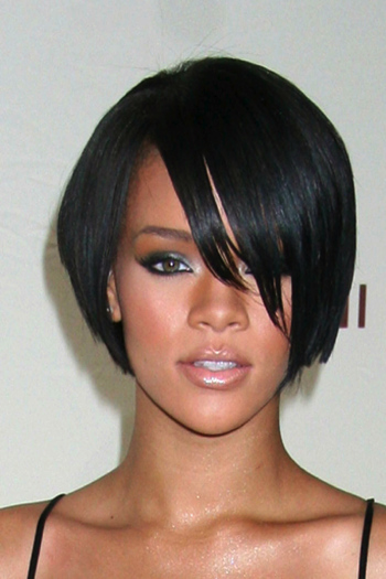 rihanna short hair back view. rihanna hairstyles short hair.