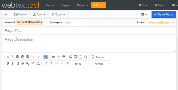 webtexttool editor