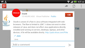 Oracle is aware of a flaw in Java software integrated with web browsers