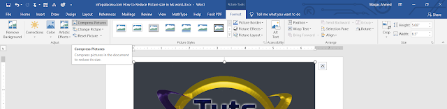 4 Steps to Reduce size of Any picture in Microsoft Word in a minute