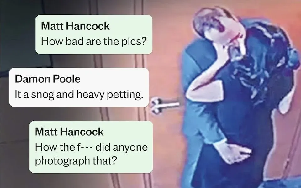 The Daily Telegraph released WhatsApp messages from ex-UK Health Secretary Matt Hancock, who resigned 2021 over an office affair