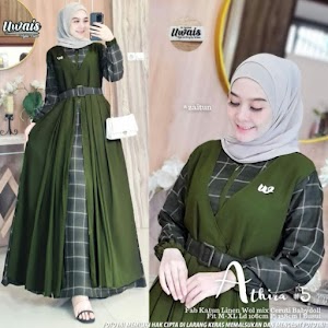 GAMIS ATHIRA KOTAK KOMBI CERUTI