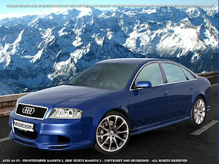 Modified Audi A6C5 Blue Sport Bodykit MAGNUS by Custom