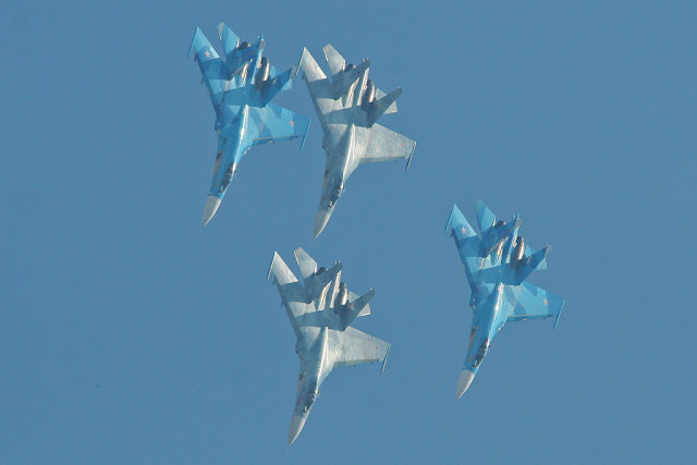 Su-27 Flanker formation