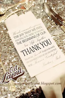 Thank you card for wedding