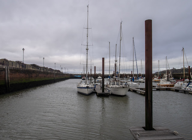 Photo of another grey day at Maryport Marina on Tuesday