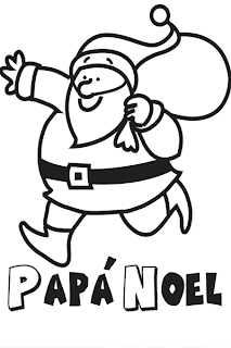 Papá Noel corriendo