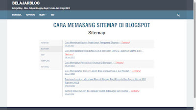 contoh sitemap