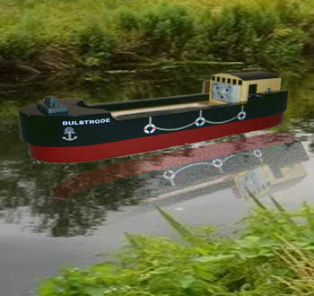 Sodor friends Thomas and Bulstrode the barge on the water ways