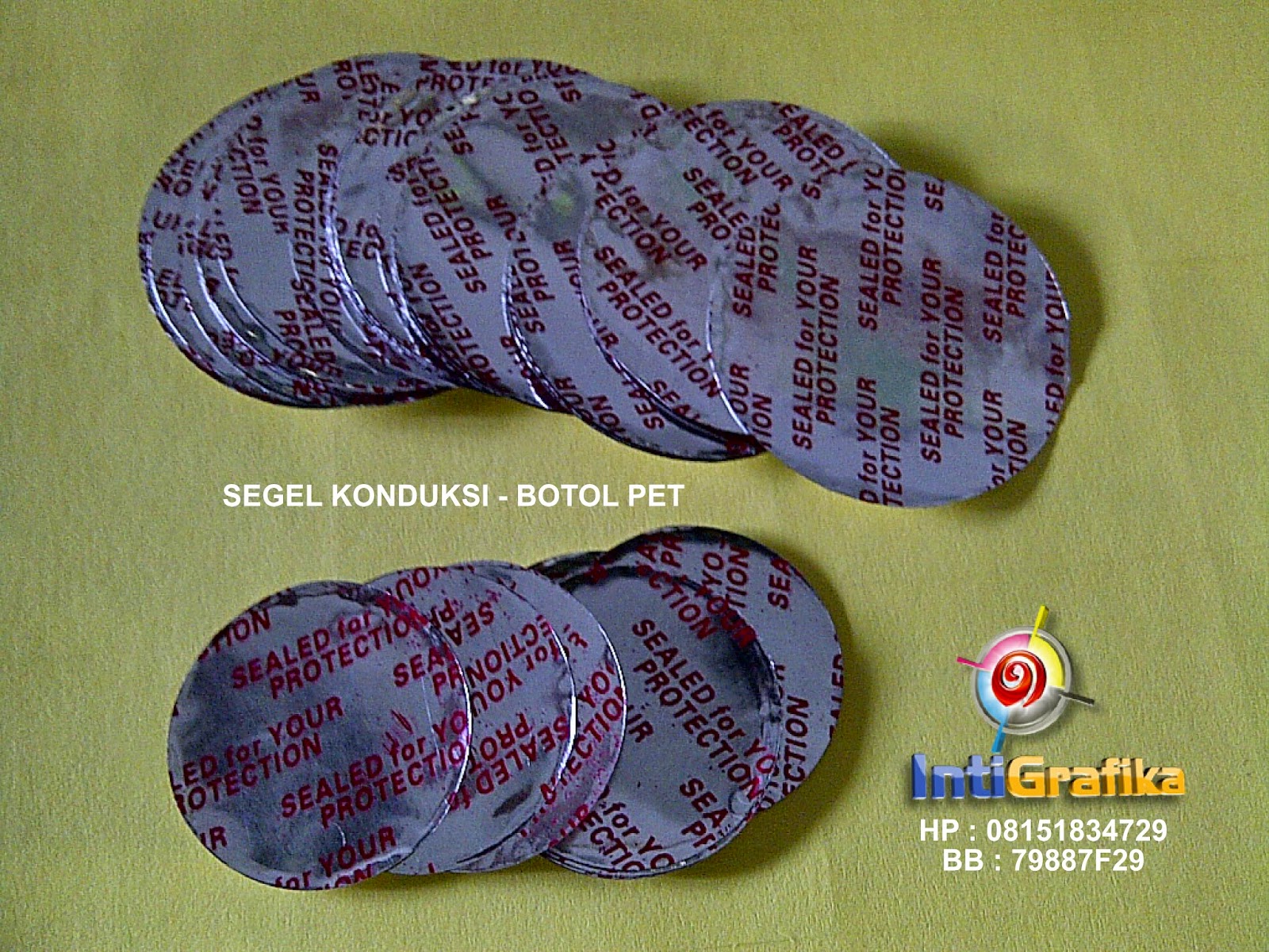 Rising Pack - Inti grafika: Segel Botol Aluminium Foil 