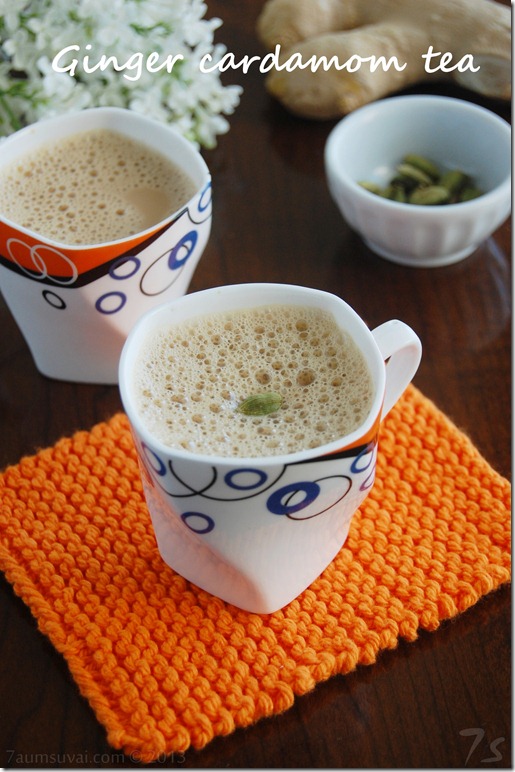 Ginger cardamom tea