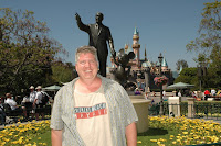 me and partner statue Disneyland, Anaheim, CA