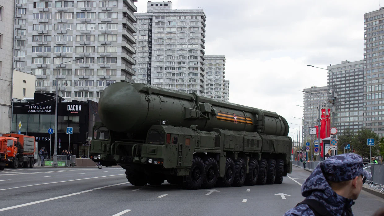 FILE PHOTO. Russian RS-24 Yars, a MIRV-equipped thermonuclear armed intercontinental ballistic missile © Getty Images / Vlad Karkov;  SOPA Images;  LightRocket