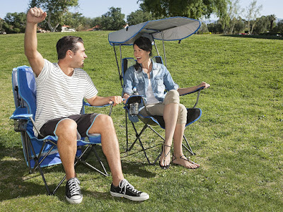 Kelsyus Original Canopy Chair, The Portable Folding Lawn Chair With Sun Guard