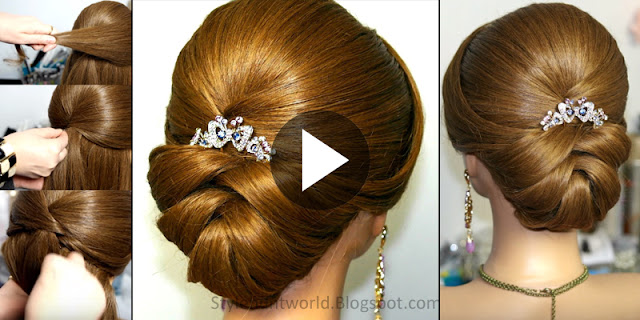 Learn - How To Make Quick And Easy Bridal Hairstyle, See Tutorial