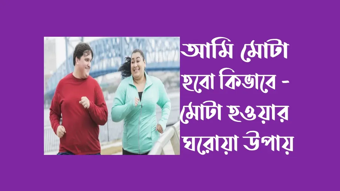 আমি মোটা হবো কিভাবে