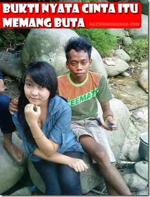 BUKTI NYATA CINTA ITU MEMANG BUTA!