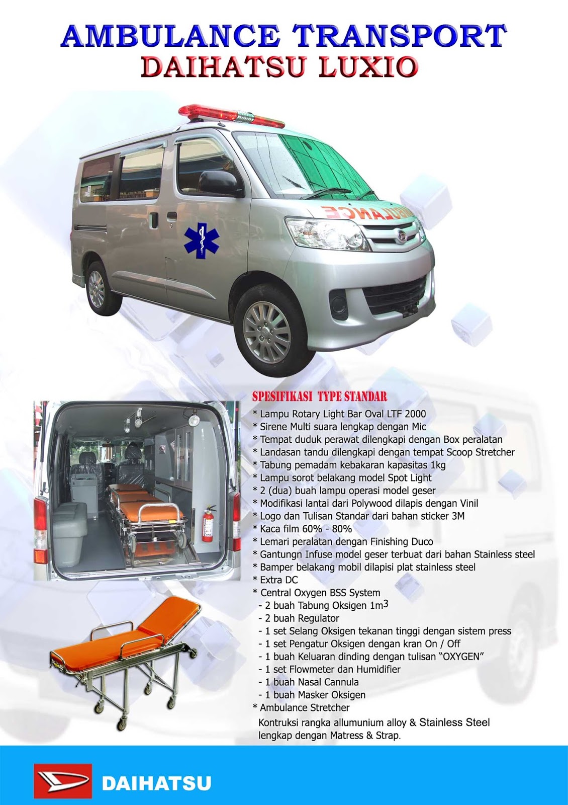 Tersedia Beragam Ambulance: Ambulance Daihatsu Luxio