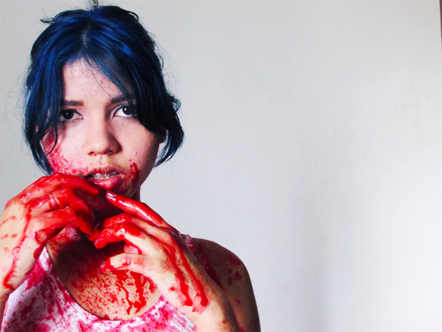 6 on 6 halloween fada fantasia mulher gato serial killer sangue