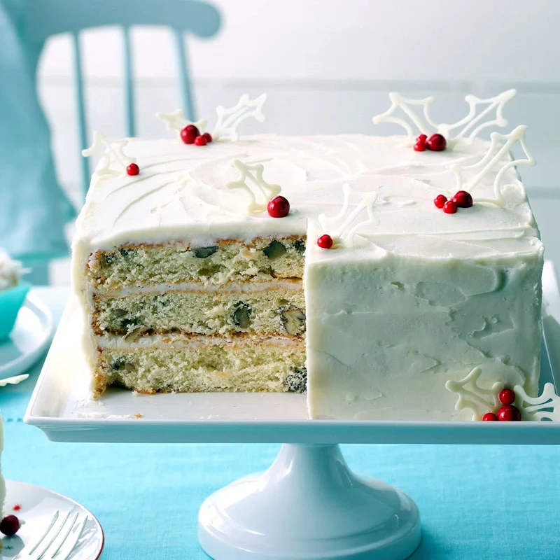 White Christmas Cake