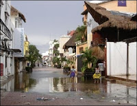 Playa del Carmen after Hurricane Dean