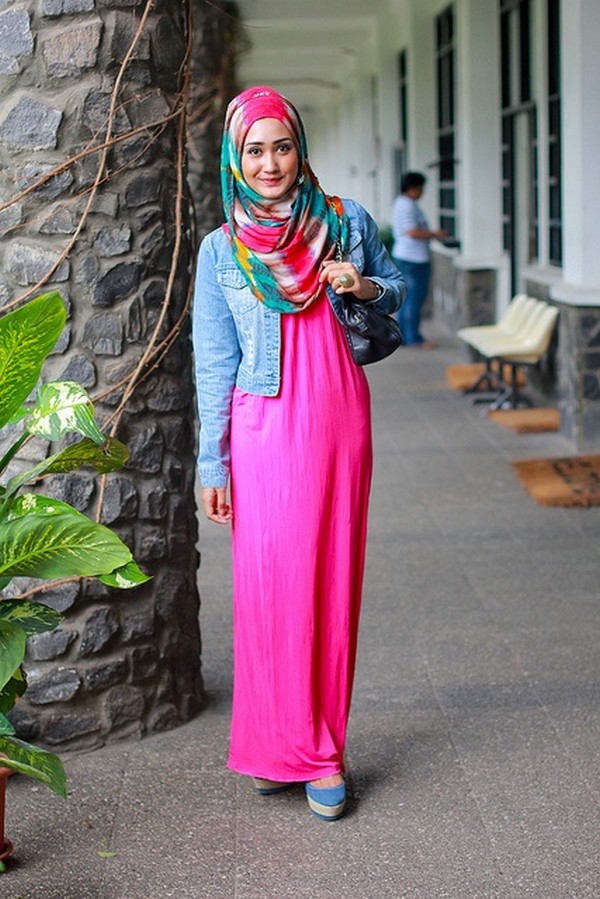 Paduan Model  Hijab  dengan Denim  Tutorial Hijab 