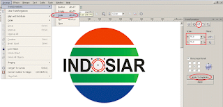 Langkah-langkah Cara Membuat Logo Indosiar Menggunakan CorelDRAW X4