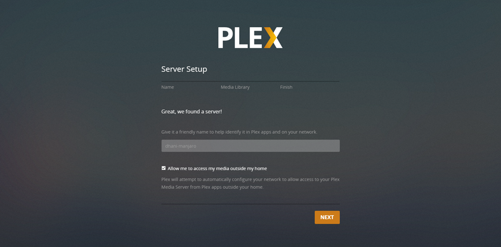 plex server setup