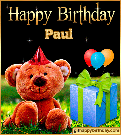 happy birthday paul gif