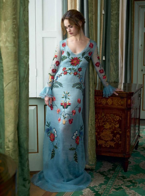 Lily James Harper’s Bazaar magazine