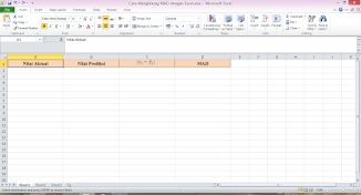 Cara menghitung MAD dengan excel