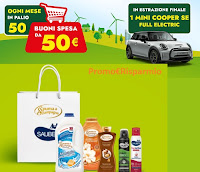 Concorso Spuma di Sciampagna "Ricarica la tua spesa" : vinci 300 buoni spesa da 50€ e MINI Cooper