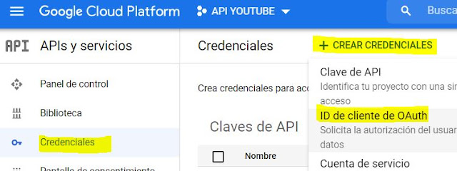 crear id cliente oauth