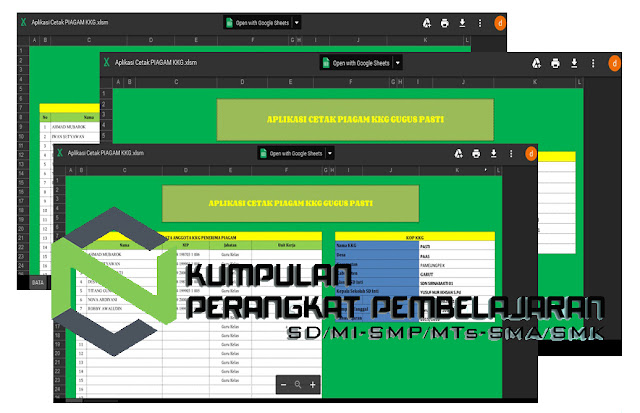 Aplikasi Sertifikat KKG Excel Terbaru Dengan Desain Keren 